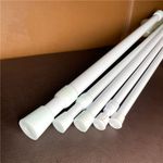 Spring Loaded Extendable Net Rod Telescopic Voile Tension Curtain Rail Pole Rod
