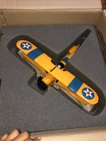 PT-17 Spearman 180 Airplane (NAVY) Yellow Blue Stripe 