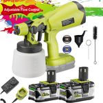 For Ryobi Spray Gun Cordless Fence Wall Paint Sprayer Electric Auto Airbrush