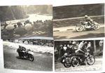 UNKNOWN  - MOTORCYCLE RACERS -  4 X  B/W  PHOTOS