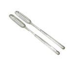 Art Deco Pair of Sterling Silver Marrow Scoop Spoons Antique 1912 London