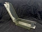 Clear Plastic Storage Tray With Lid Yellow Tint 215 x 110 x 50 - Choose 10 - 100