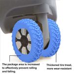 16pcs Silicone Luggage Wheel Cover Reduce Noise Suitcase Caster Wheel Protector