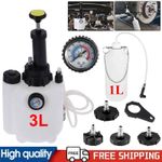 3L+1L Pressure Brake Clutch Fluid Bleeder Bleeding Kit Car Bleed Oil Bottle Tool