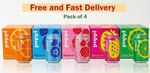 Poppi Prebiotic Soda 330ml x 4pack 5 Flavours Low Sugar Sparkling Drink
