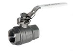STAINLESS STEEL 316 BSPT 2 PIECE LEVER BALL VALVE - Sizes 1/4" To 3"