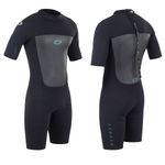 Osprey Mens Shorty Origin 3mm Wetsuit | Short Sleeve Neoprene Wetsuit, Black