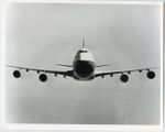 LARGE ORIGINAL  AIRCRAFT  PHOTO BRITISH AIRWAYS STAMPED BOEING 747 C1970'S #1872