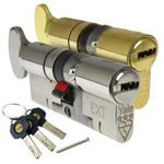 Yale Door Lock Cylinder Thumbturn Platinum Euro TS007 3 * Star Anti Snap Barrel
