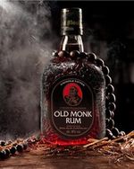 Old Monk 7 Years Old Vatted Dark Rum  Blended Indian Aged Rum 70ml 40% ABV