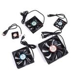 DC 5V USB Brushless Sleeve Bearing Fen Computer PC Silent Cooler Cooling Fan DR