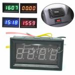 12V/24V Car Motorcycle Accessory Dashboard Digital Clock LED Display NEW
