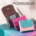 Sanseking Mini Tarding Card Storage Bag Premium PU Suede Deck Box for TCG Cards