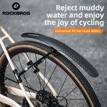ROCKBROS Road Bike Mudguard Set Adjustable Universal Front Rear Fender 4.8cm