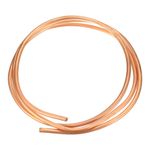 Copper Tube Coil 1/4'' OD x 4.9Ft Refrigeration Flexible Pipe Seamless Hollow