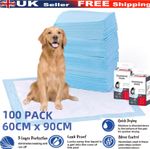100x Heavy Duty large Dog Training Pads Fast Drying Toilet Pee Puppy Mat 60 x 90