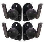 4 Surround sound speaker brackets Wall mount for Bose - Set of 4 black brackets
