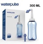 WATERPULSE 300ml Nasal Rinse Kit Sinus Relief Neti Pot + 30 Salt Sachets UK
