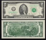 UNITED STATES: PW#545g 2 Dollar 2017a Chicago G Uncirculated Banknote.