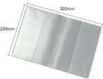 PVC FROSTED DUST JACKET FOR BOOKS - WATERPROOF CLEAR PROTECTOR SLEEVE 32MO