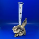 FIGI RG-105 Hanging Glass Hummingbird Rain Gauge Decorative Garden Decor
