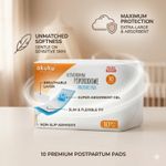 Maternity POSTPARTUM hygiene Pads Pack of 10 superabsorbent intimate breathable