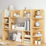 Desktop Hutch Nordic aesthetic Desk Organizer adaptable Use for Dormitory,
