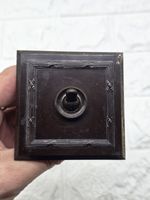 Art Deco Light Switch Plate Toggle Brown Bakelite 5/8amp 1 Way Ribbon Design GEC