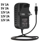 5V 12V 1A 2A 3A Mains Transformer UK Plug Power Supply Charger AC/DC Adapter