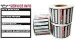 Vehicle Service Stickers, Oil Change Labels, Auto Work Notes, Garage Reminder