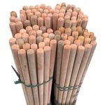 Long Wooden Broom Handle Mop Snow Shovel 4Ft 120cm Outdoor Yard Replacement