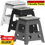 Large Step Stool Folding with Handle Heavy Duty Multi-Purpose 150KG Home Kitchen
