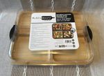 Faberware Build-a-Board Bamboo Cutting Board with Clear Locking Lid, 28.7x39cm