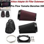PRO FLOW Airbox Adapter Air Filter w/ Outerwears For Yamaha Banshee 350 YFZ350