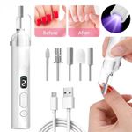 Electric Nail File Drill Portable Professional Manicure Pedicure USB Machine Set