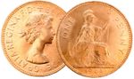 1953 to 1967 Elizabeth II Bronze Penny Coin Your Choice of Year / Date