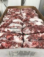Dog Food. Frozen minced BEEF HEARTS . BARF RAW DIET 10kg box