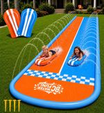 Water Slide with 2 Bodyboards - 22.5ft Water Slides for Kids Backyard, Premiu...