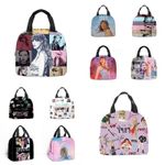Kids Singer Insulated Lunch Bag School Picnic Travel Snack Lunch Box Gifts