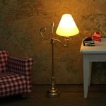 Dollhouse Miniatures 1:12 Scale Floor Lamps Lights LED Living Room Accessories
