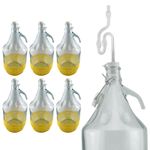 5L glass demjohns/carboys WITH PROTECTIVE BASE +Flip Top Caps for /winemaking