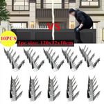 10Pcs Metal Fence Spikes Anti Climb Security Spikes for Fence Animal Deterrent