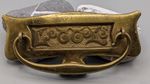 Antique c.1900 Solid Brass Door Letterbox – Art Nouveau Style