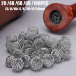 Tobacco Smoking Pipe Metal Filter Screen Steel Mesh Ball Pipe Screen Filters Acc