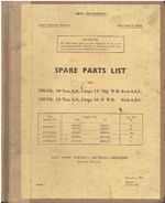 AEC MILITANT Mk1 6x4 BRITISH ARMY TRUCK CHASSIS 1954 FACTORY PARTS CATALOGUE