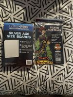 (100) Ultra Pro Silver Age Size Comic Book Bags and Acid Free Backing Boards