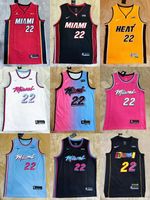 Miami Heat 22 Mens Short Sleeve T-Shirt Top Stitched S-XXL