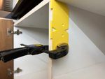 Cabinet Door Hinge Jig, Template For Drilling Hinge Placement, Choice Of Colours