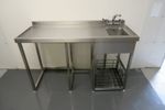 Glass Wash Station For 400 Machine, Includes Void & Basket Storage