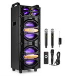 Bluetooth Karaoke Speaker System with 2x Wireless Microphones - LIVE2102
